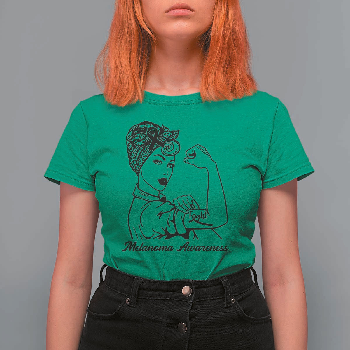 Melanoma Awareness Strong Woman T Shirt For Women Feminist Warrior