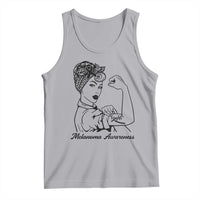 Melanoma Awareness Strong Woman Tank Top Feminist Warrior