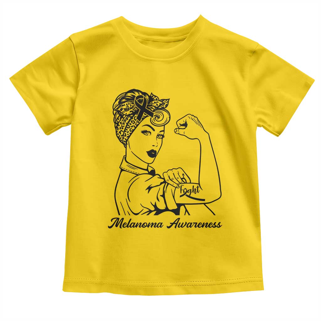 Melanoma Awareness Strong Woman Toddler T Shirt Feminist Warrior