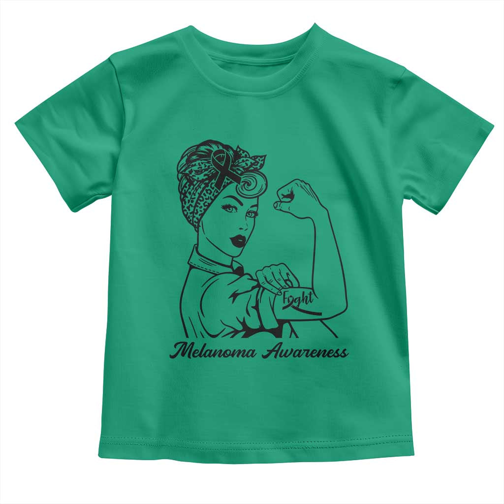 Melanoma Awareness Strong Woman Toddler T Shirt Feminist Warrior