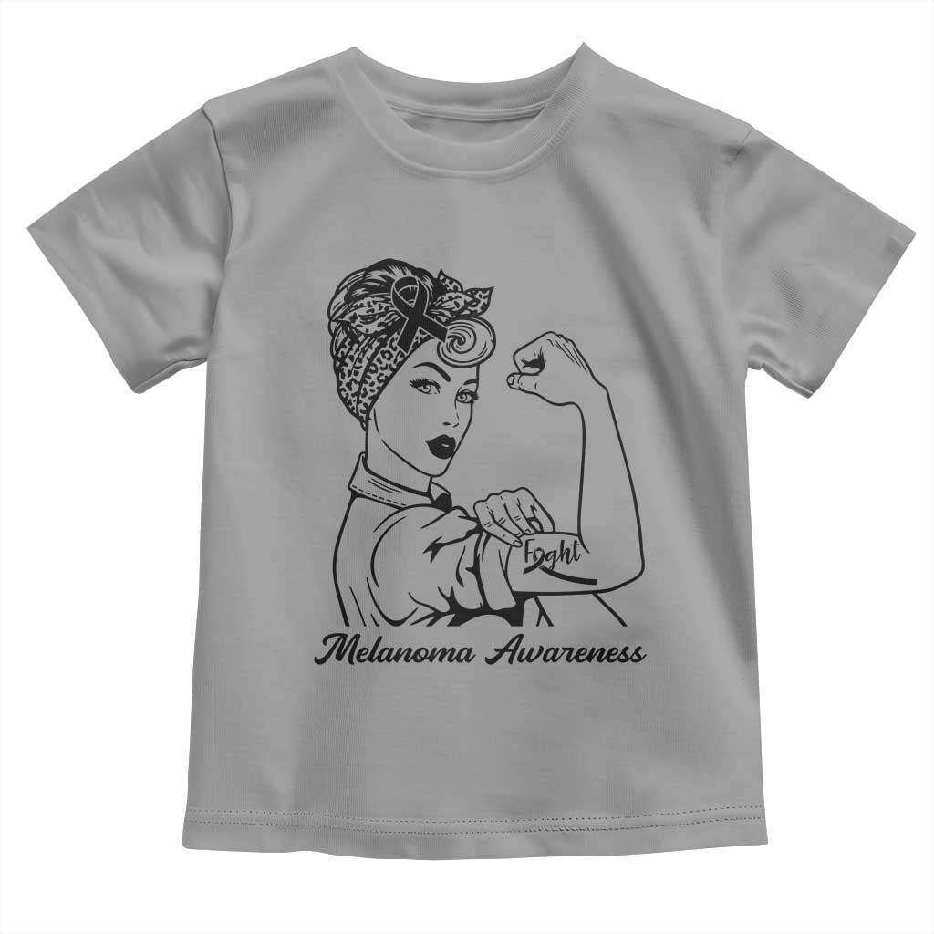 Melanoma Awareness Strong Woman Toddler T Shirt Feminist Warrior