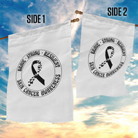 Melanoma Awareness Garden Flag Brave Strong Resilient Warrior