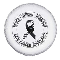 Melanoma Awareness Spare Tire Cover Brave Strong Resilient Warrior
