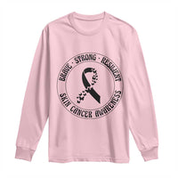 Melanoma Awareness Long Sleeve Shirt Brave Strong Resilient Warrior