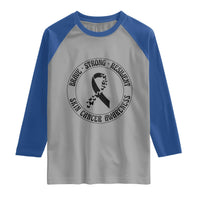 Melanoma Awareness Raglan Shirt Brave Strong Resilient Warrior