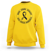 Melanoma Awareness Sweatshirt Brave Strong Resilient Warrior