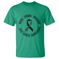 Melanoma Awareness T Shirt Brave Strong Resilient Warrior