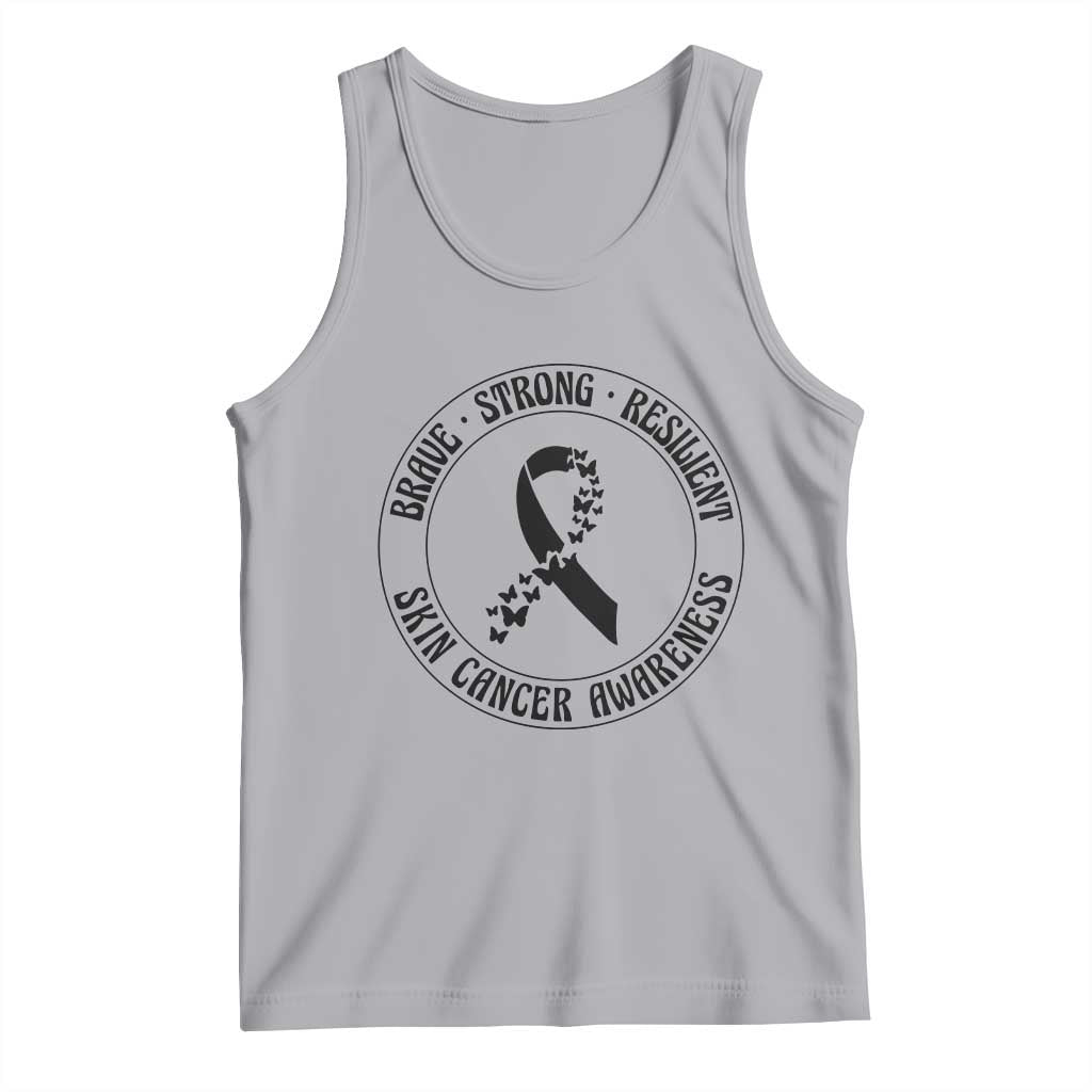 Melanoma Awareness Tank Top Brave Strong Resilient Warrior