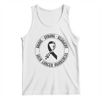 Melanoma Awareness Tank Top Brave Strong Resilient Warrior