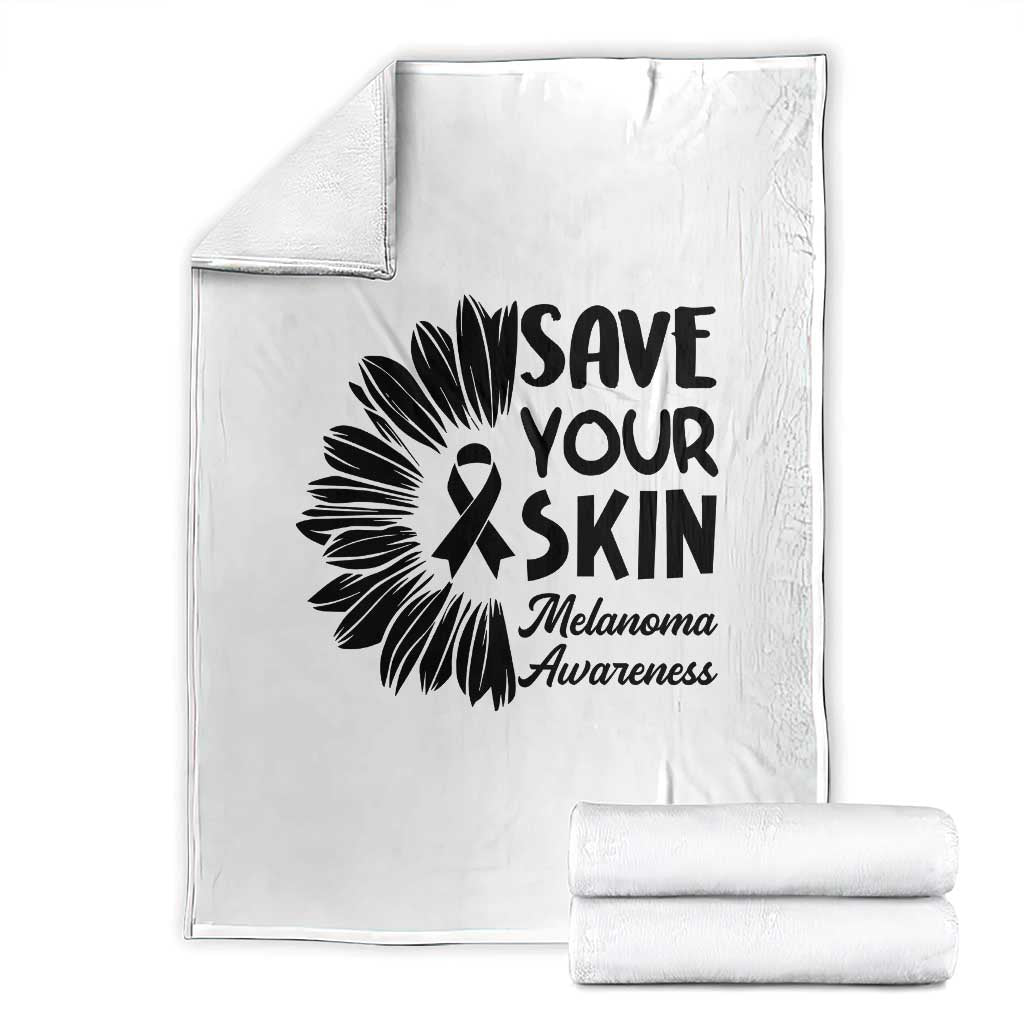 Skin Cancer Fighter Throw Blanket Save Your Skin