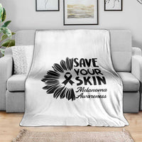 Skin Cancer Fighter Throw Blanket Save Your Skin