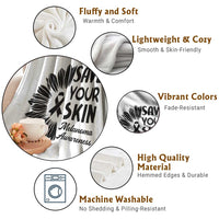 Skin Cancer Fighter Throw Blanket Save Your Skin