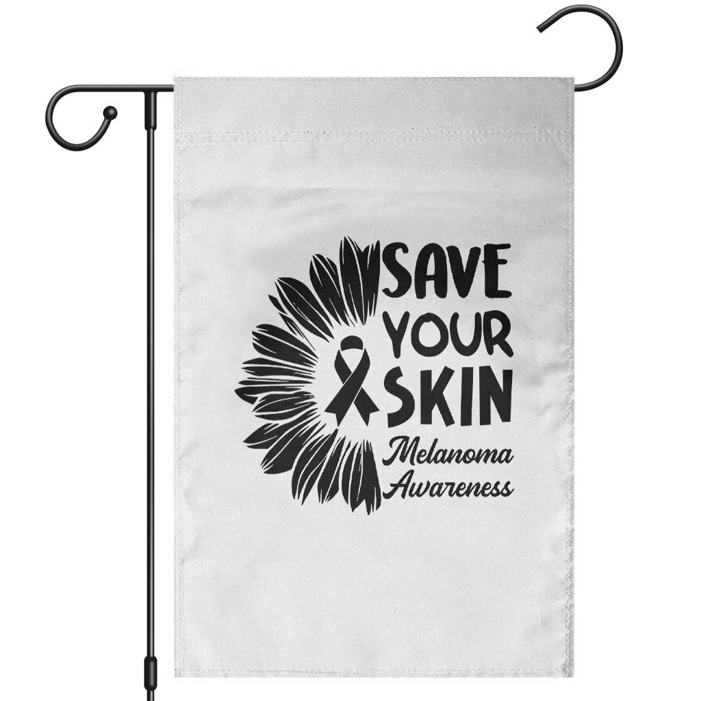 Skin Cancer Fighter Garden Flag Save Your Skin