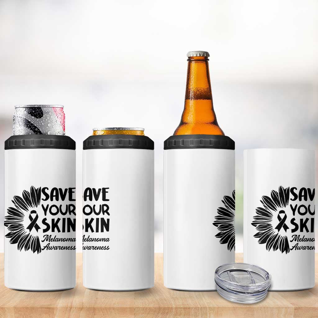 Skin Cancer Fighter 4 in 1 Can Cooler Tumbler Save Your Skin