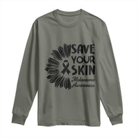 Skin Cancer Fighter Long Sleeve Shirt Save Your Skin