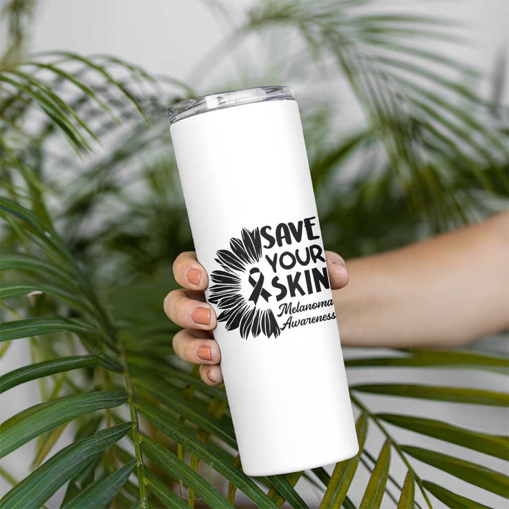 Skin Cancer Fighter Skinny Tumbler Save Your Skin