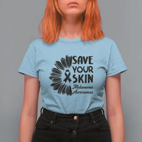Skin Cancer Fighter T Shirt For Women Save Your Skin