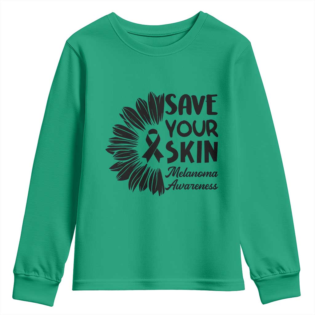 Skin Cancer Fighter Youth Sweatshirt Save Your Skin
