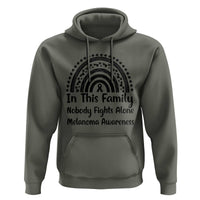 In This Family Nobody Fights Alone Hoodie Melanoma Warrior Support