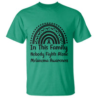 In This Family Nobody Fights Alone T Shirt Melanoma Warrior Support
