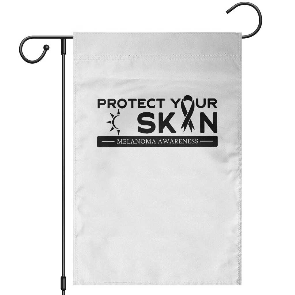 Melanoma Prevention Awareness Garden Flag Protect Your Skin