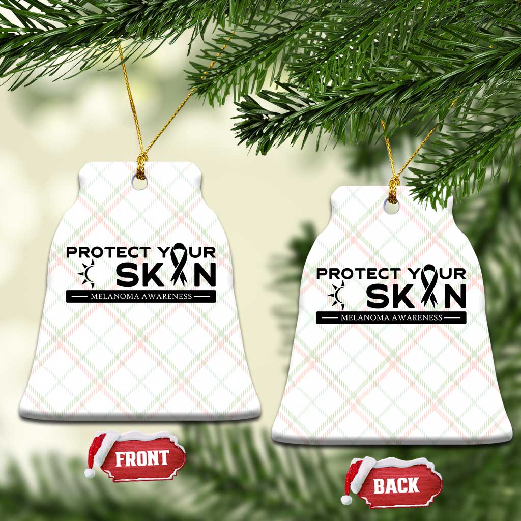 Melanoma Prevention Awareness Ceramic Ornament Protect Your Skin