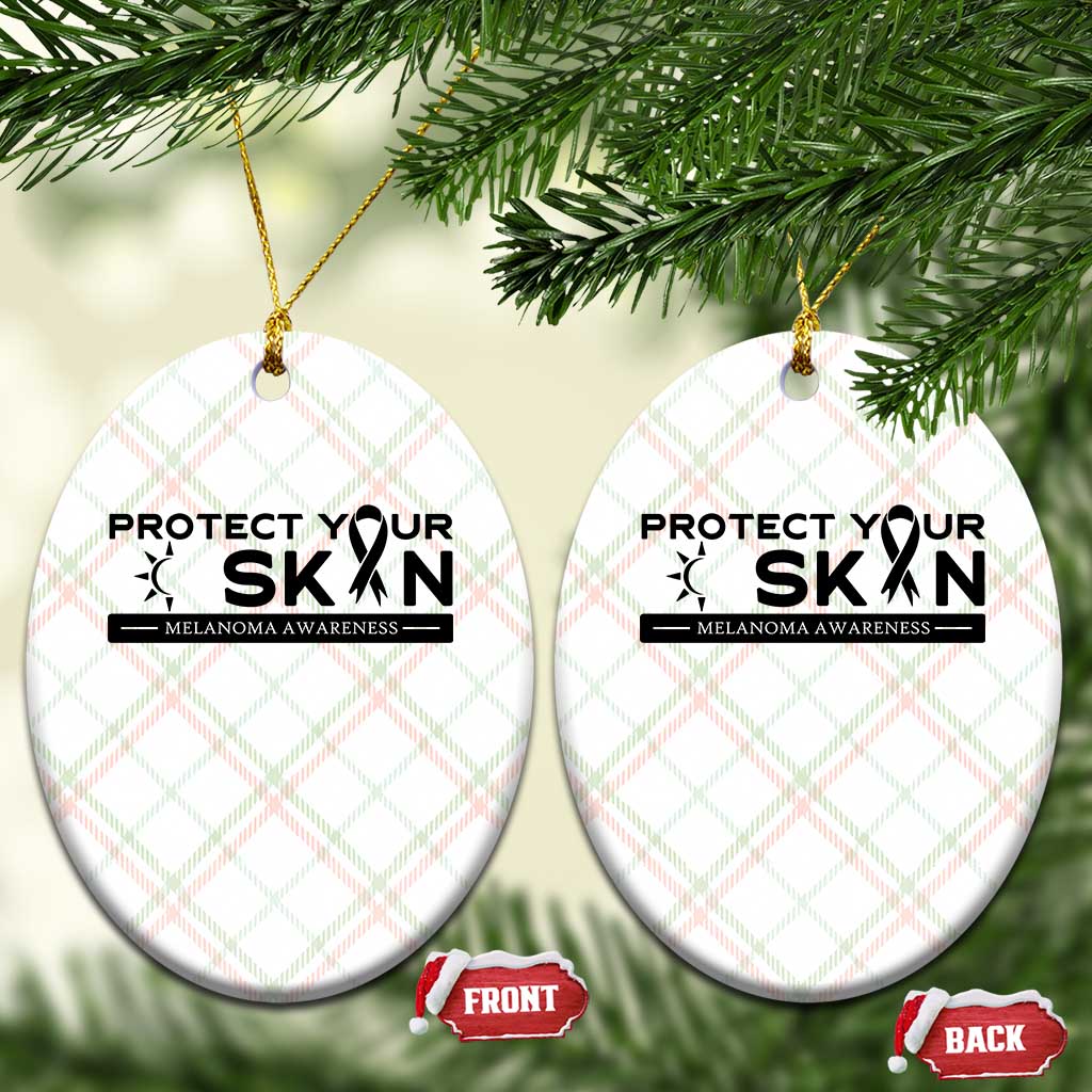 Melanoma Prevention Awareness Ceramic Ornament Protect Your Skin