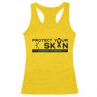 Melanoma Prevention Awareness Racerback Tank Top Protect Your Skin