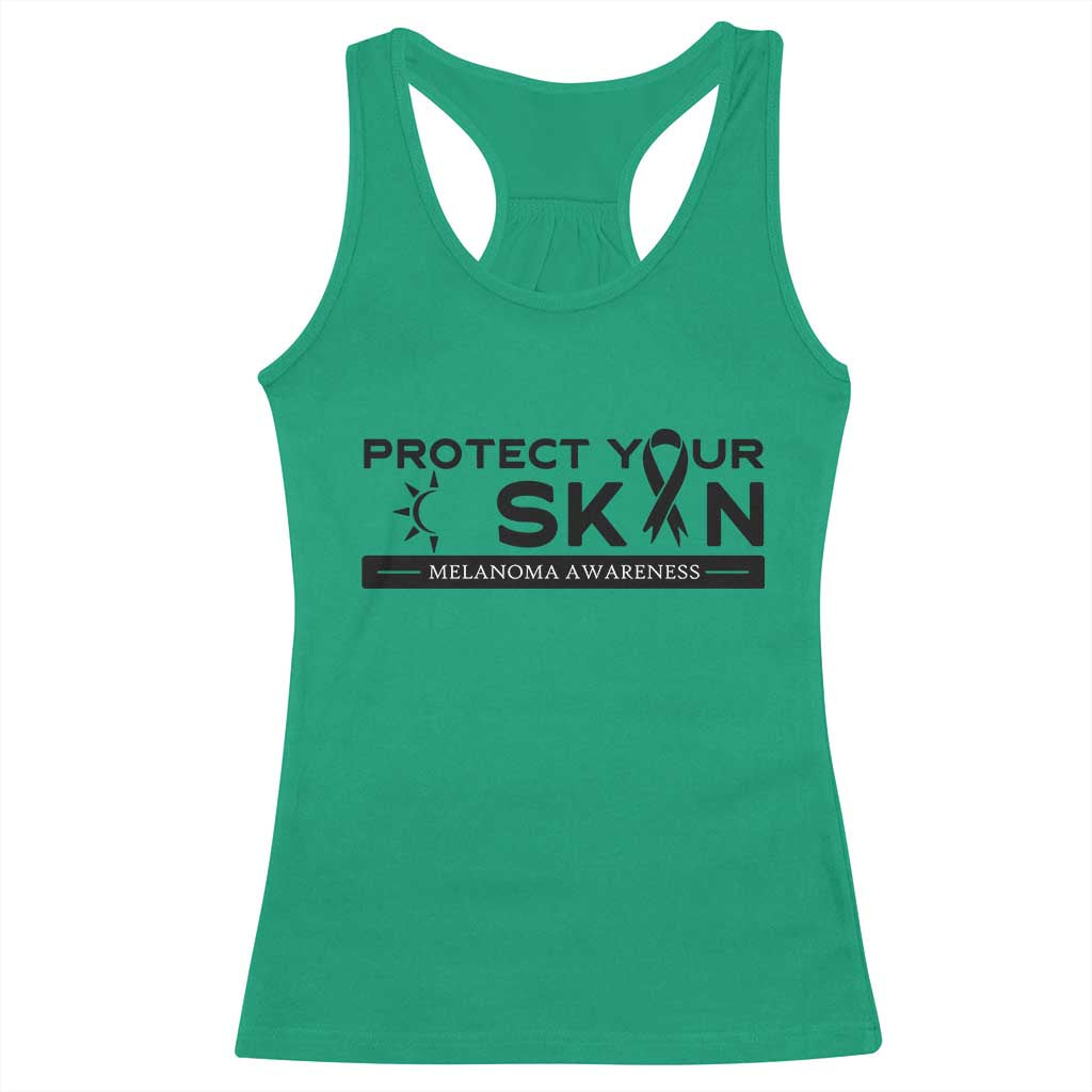Melanoma Prevention Awareness Racerback Tank Top Protect Your Skin
