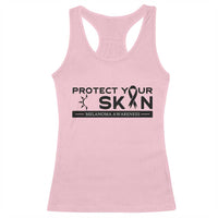 Melanoma Prevention Awareness Racerback Tank Top Protect Your Skin