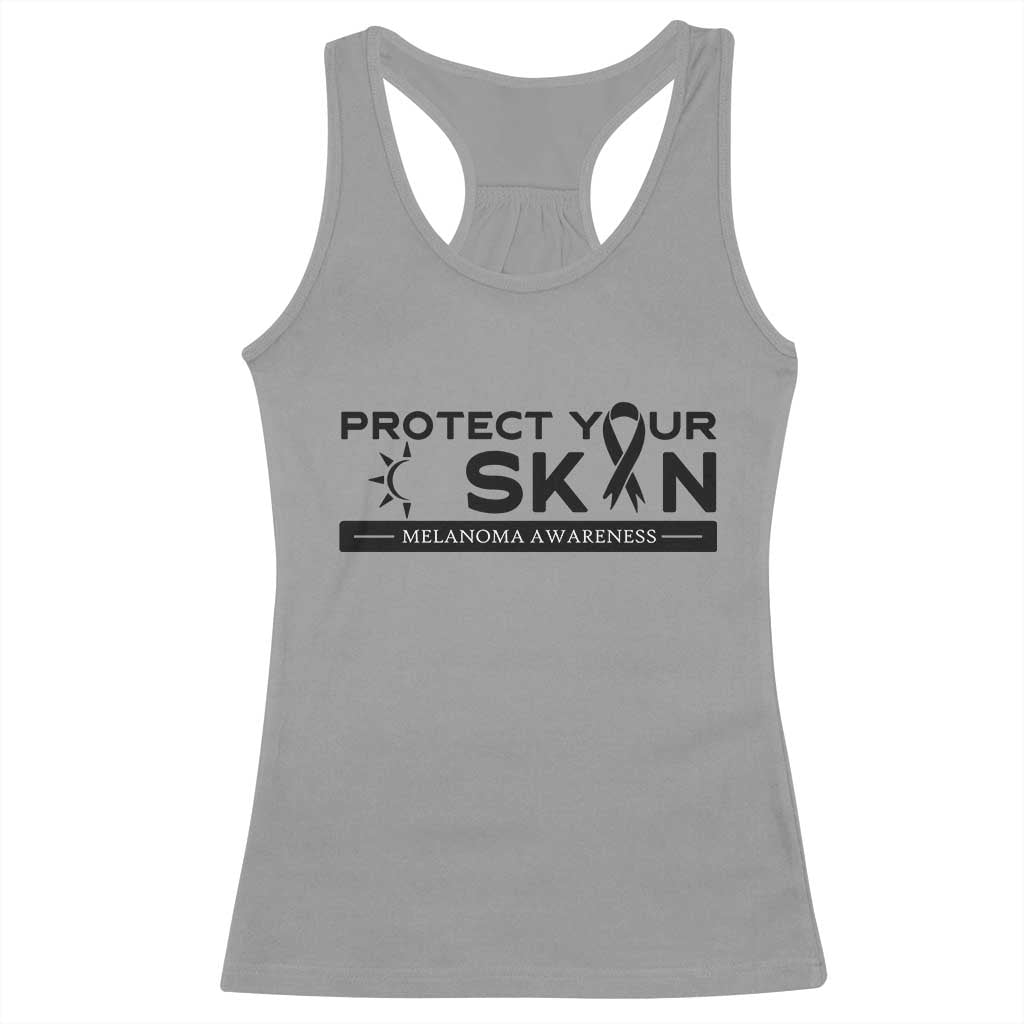 Melanoma Prevention Awareness Racerback Tank Top Protect Your Skin