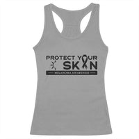 Melanoma Prevention Awareness Racerback Tank Top Protect Your Skin
