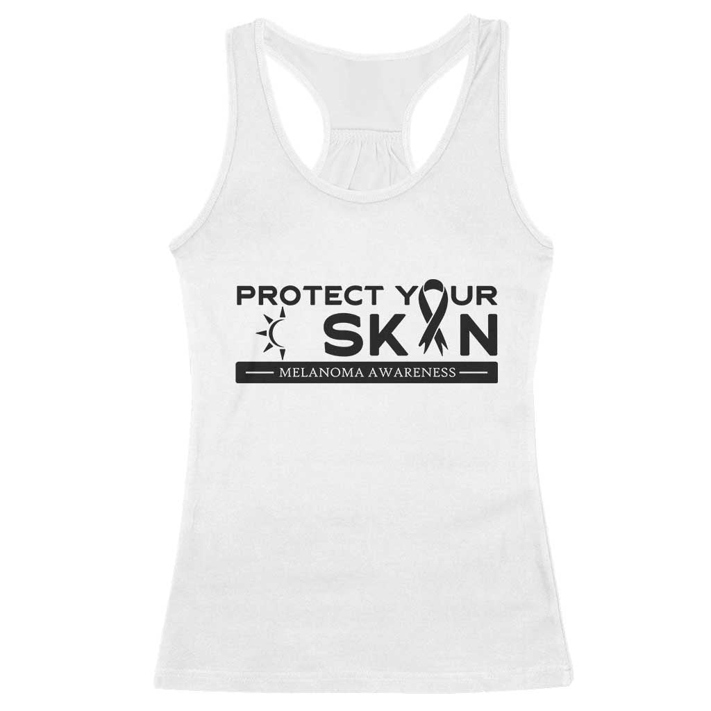 Melanoma Prevention Awareness Racerback Tank Top Protect Your Skin