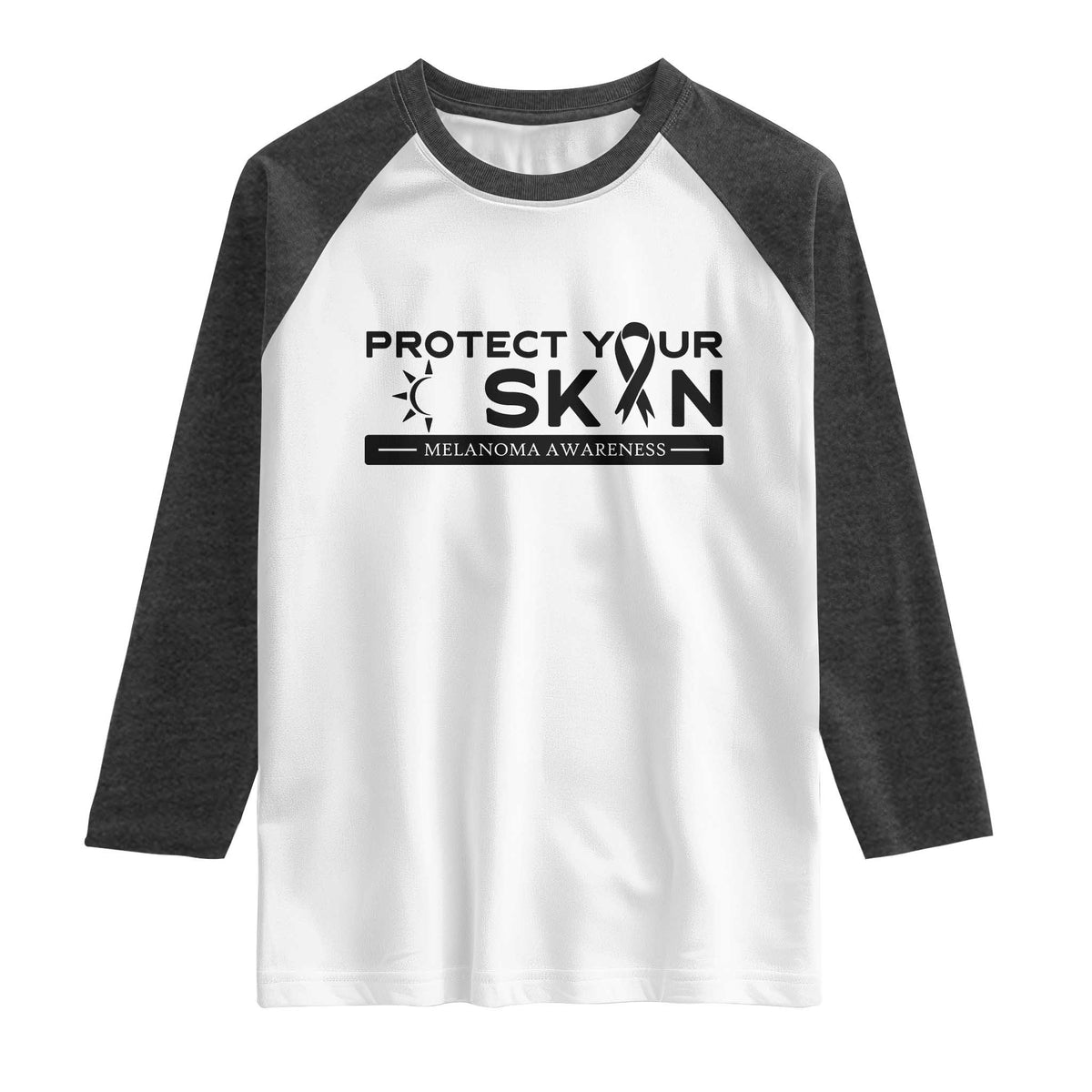Melanoma Prevention Awareness Raglan Shirt Protect Your Skin