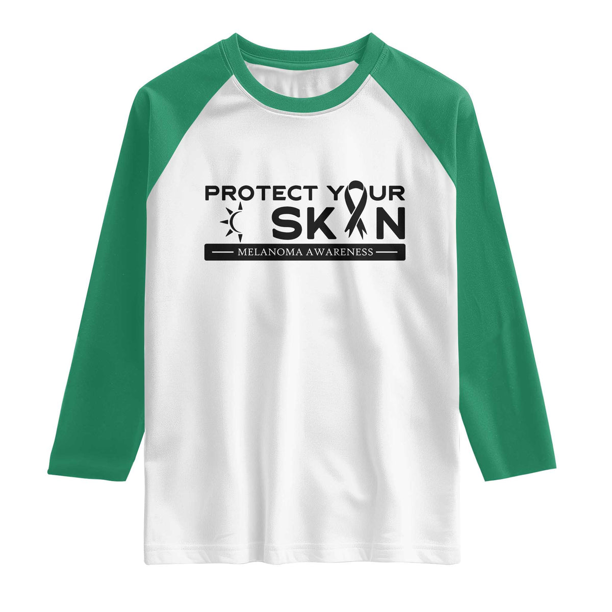 Melanoma Prevention Awareness Raglan Shirt Protect Your Skin