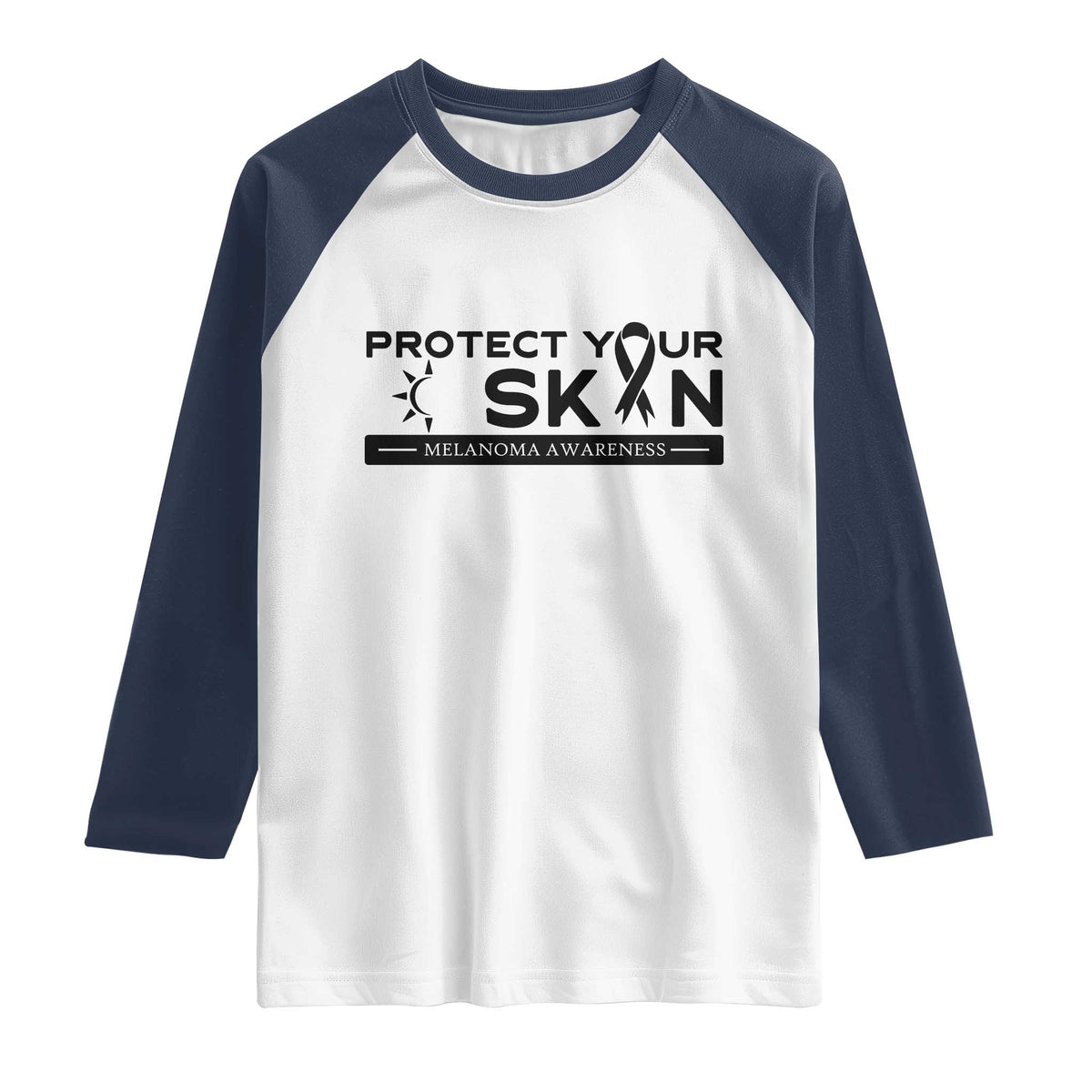 Melanoma Prevention Awareness Raglan Shirt Protect Your Skin