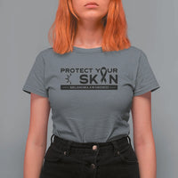 Melanoma Prevention Awareness T Shirt For Women Protect Your Skin