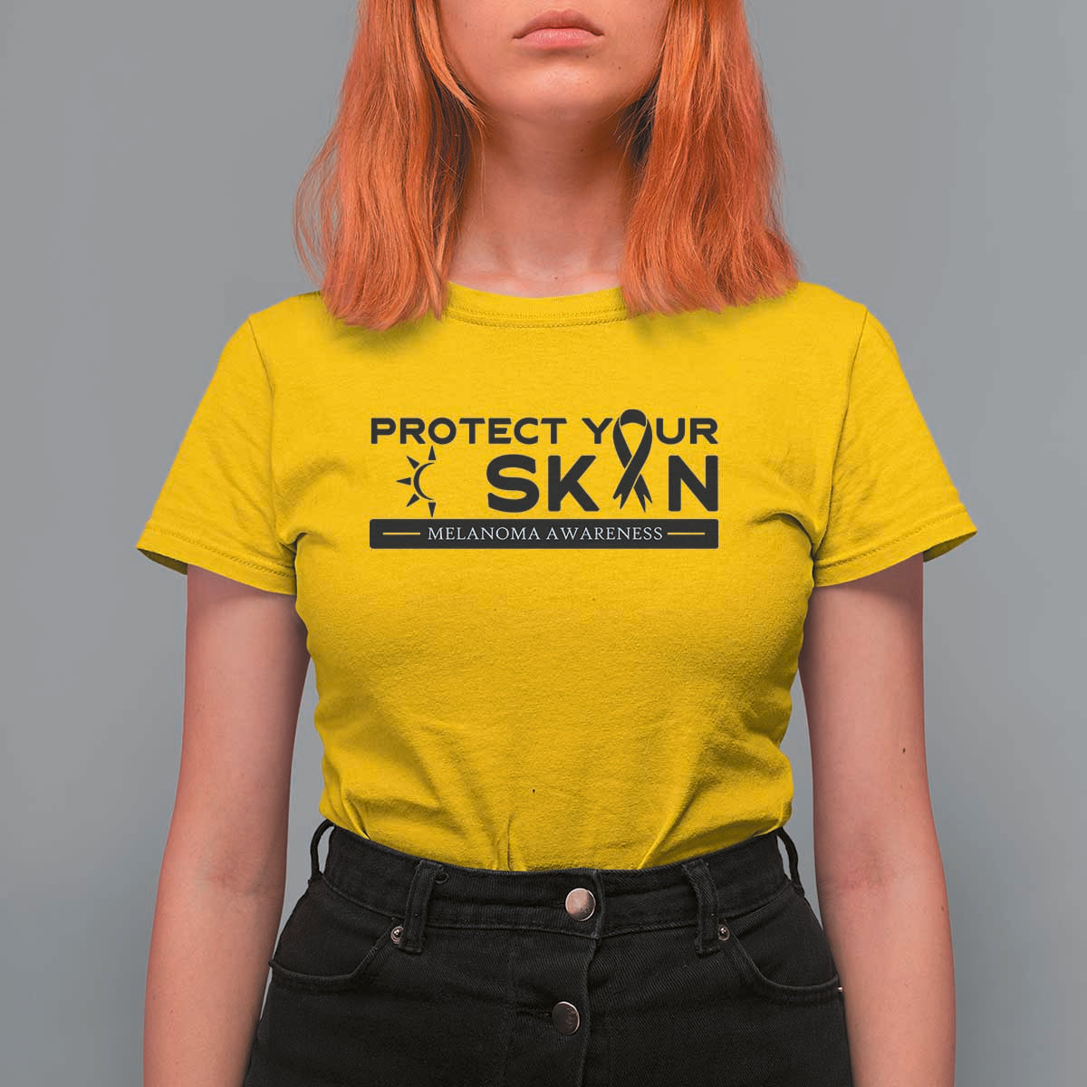 Melanoma Prevention Awareness T Shirt For Women Protect Your Skin