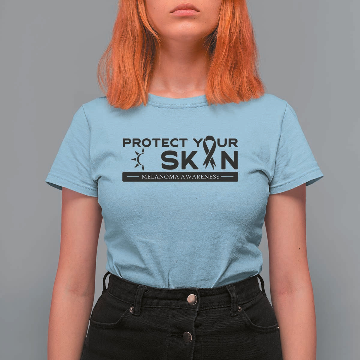 Melanoma Prevention Awareness T Shirt For Women Protect Your Skin