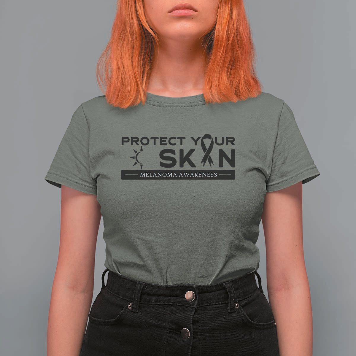 Melanoma Prevention Awareness T Shirt For Women Protect Your Skin