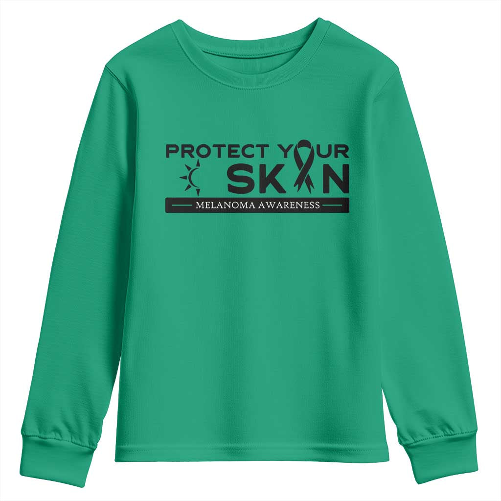 Melanoma Prevention Awareness Youth Sweatshirt Protect Your Skin