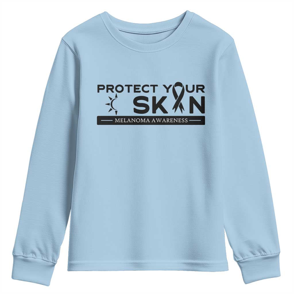 Melanoma Prevention Awareness Youth Sweatshirt Protect Your Skin