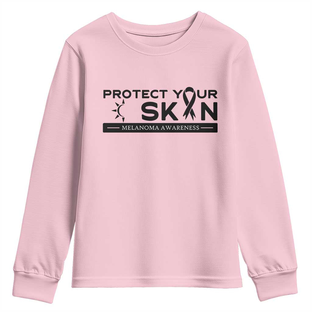 Melanoma Prevention Awareness Youth Sweatshirt Protect Your Skin