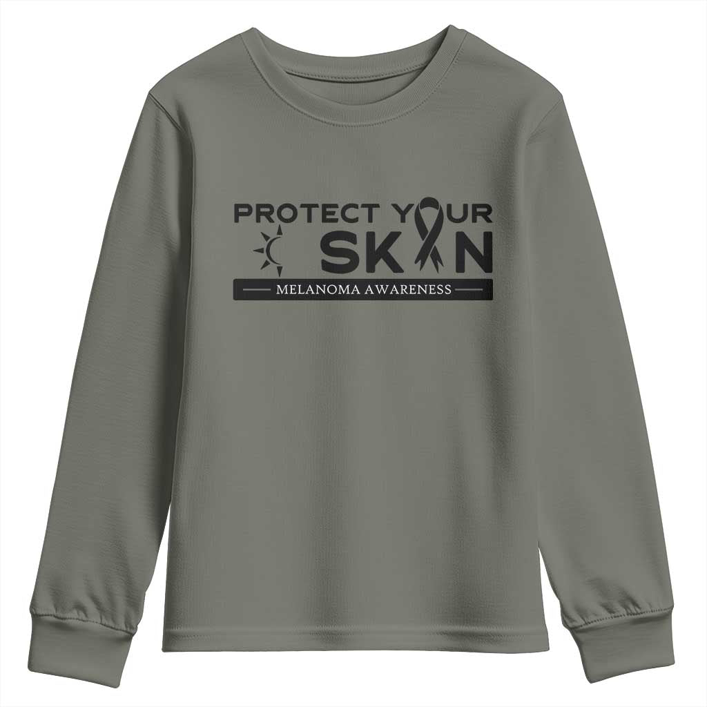 Melanoma Prevention Awareness Youth Sweatshirt Protect Your Skin
