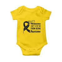 Melanoma Cant Stop Me From Being Awesome Baby Onesie Support Squad Gift