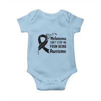 Melanoma Cant Stop Me From Being Awesome Baby Onesie Support Squad Gift