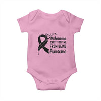 Melanoma Cant Stop Me From Being Awesome Baby Onesie Support Squad Gift