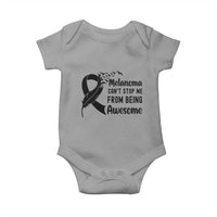 Melanoma Cant Stop Me From Being Awesome Baby Onesie Support Squad Gift