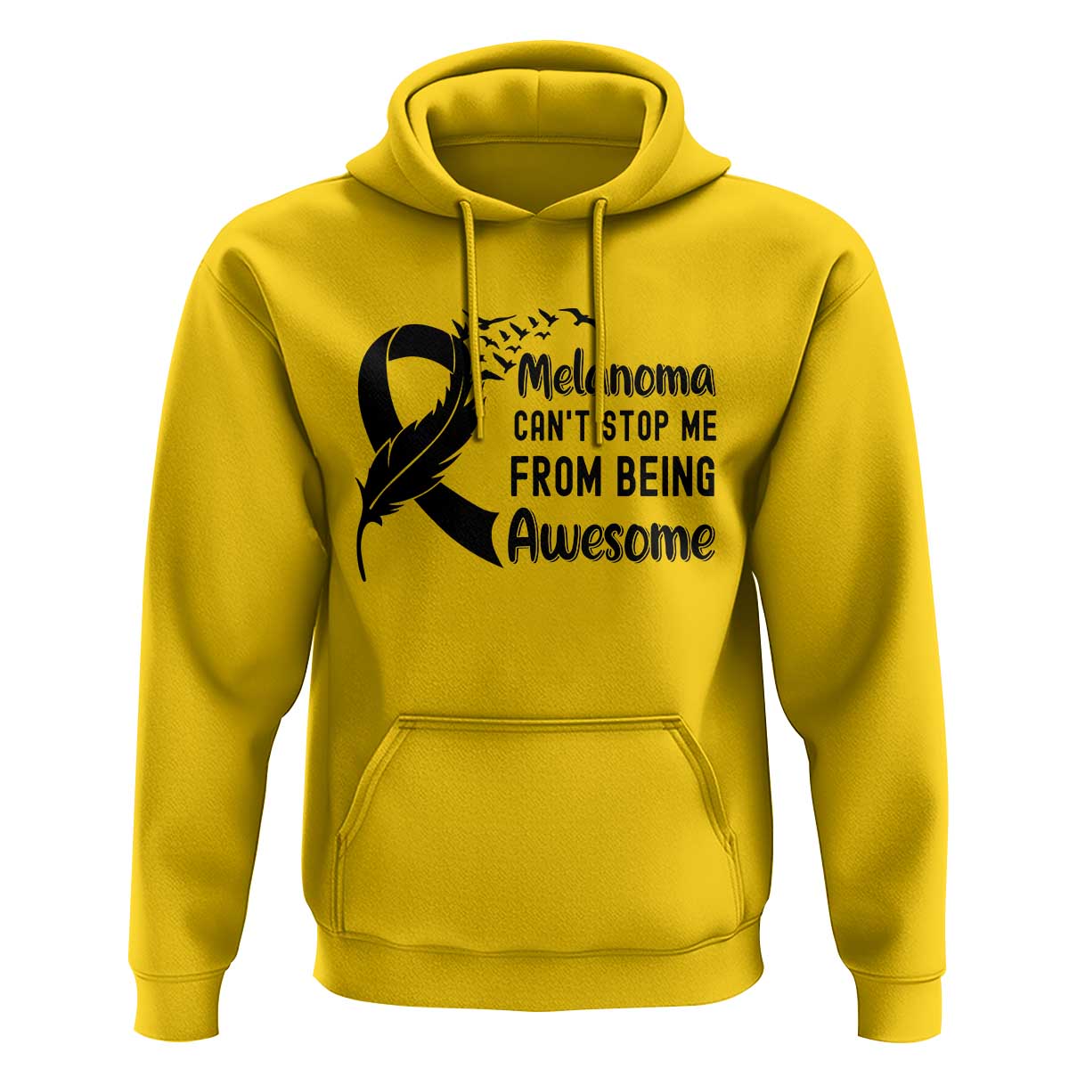 Melanoma Cant Stop Me From Being Awesome Hoodie Support Squad Gift
