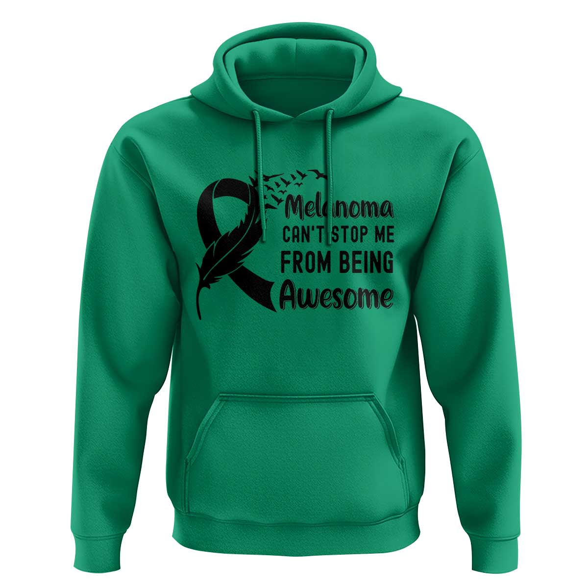 Melanoma Cant Stop Me From Being Awesome Hoodie Support Squad Gift